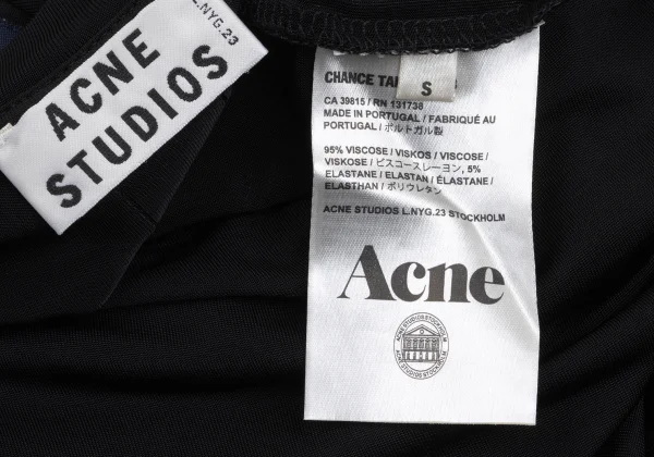 Acne Studios Rayon Blend Back Logo Tape Stretch Sleeveless Top K-168239_016