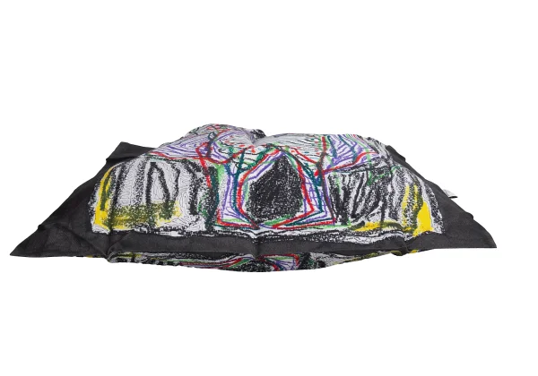 ISSEY MIYAKE me Owl Drawing Printed Pleats Tote Bag K-168241_007