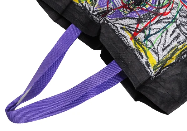 ISSEY MIYAKE me Owl Drawing Printed Pleats Tote Bag K-168241_008