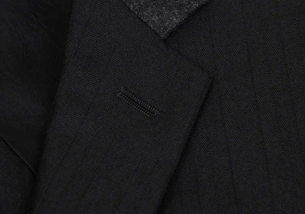 COMME des GARCONS HOMME PLUS Wool Blend Switching Stripe Jacket K-168244_004