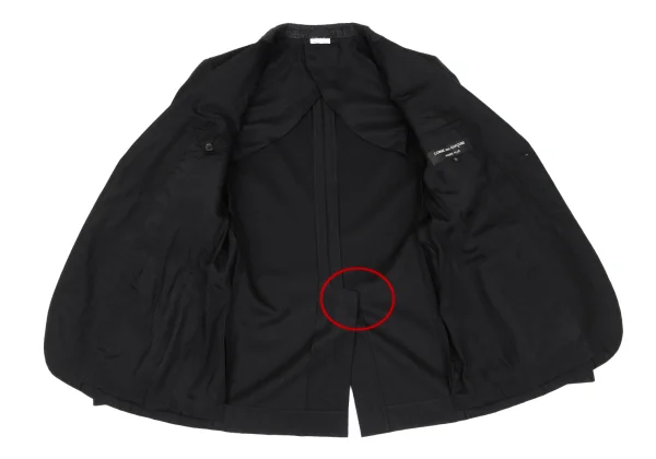 COMME des GARCONS HOMME PLUS Wool Blend Switching Stripe Jacket K-168244_011