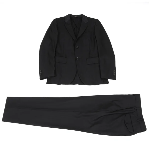 COMME des GARCONS HOMME PLUS Wool Blend Switching Stripe Jacket K-168244_016