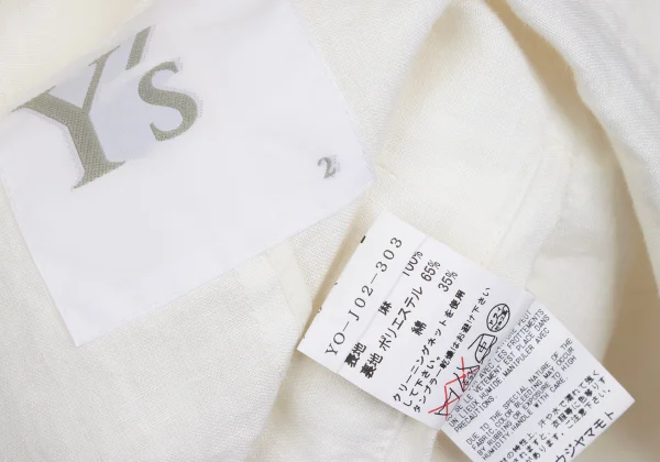 Y's Linen Lapel Cutting Jacket K-168247_019