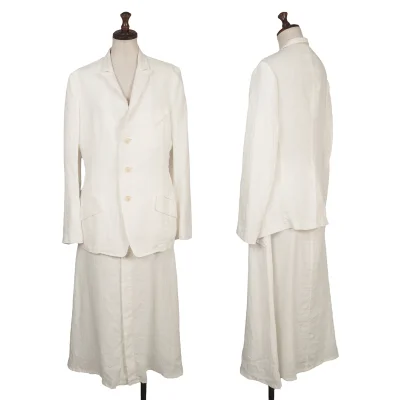 Y's Linen Jacket & Skirt