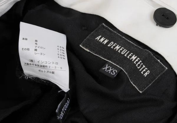 ANN DEMEULEMEESTER Linen Blended Straight Pants K-168253_014