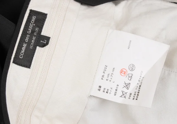 COMME des GARCONS HOMME PLUS Wool Tuck Pants K-168255_018