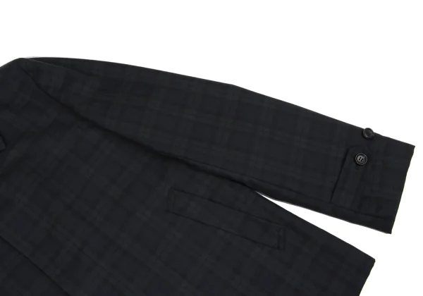 COMME des GARCONS HOMME PLUS Skull Print Check Wool Jacket K-168257_003