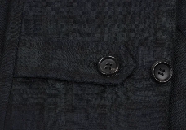 COMME des GARCONS HOMME PLUS Skull Print Check Wool Jacket K-168257_005