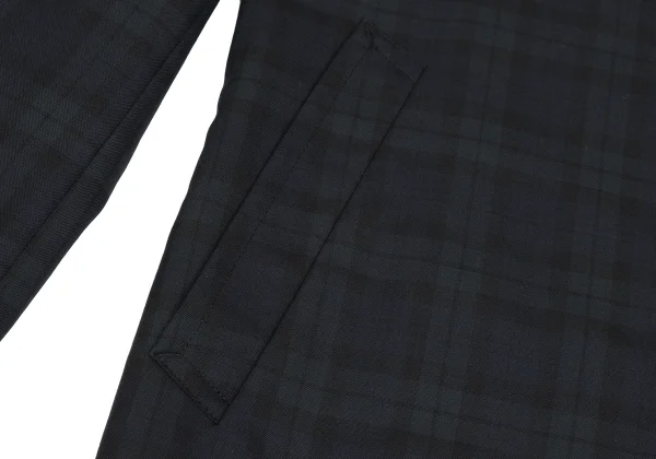 COMME des GARCONS HOMME PLUS Skull Print Check Wool Jacket K-168257_008