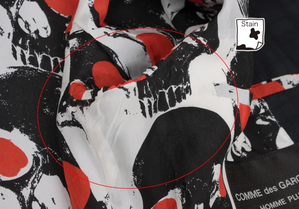 COMME des GARCONS HOMME PLUS Skull Print Check Wool Jacket K-168257_011