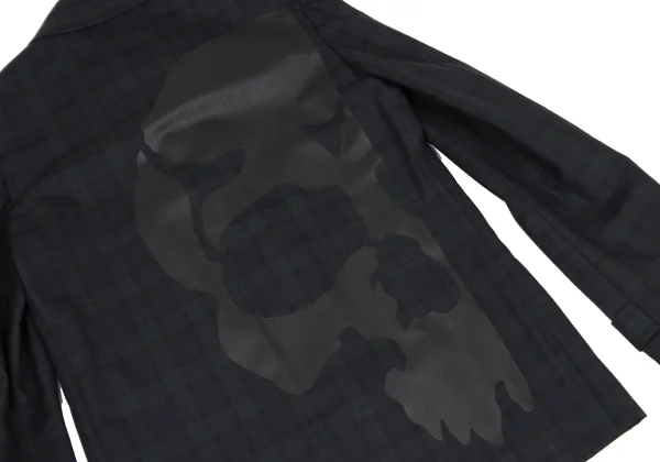 COMME des GARCONS HOMME PLUS Skull Print Check Wool Jacket K-168257_015