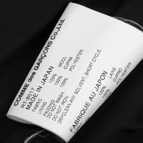 COMME des GARCONS Padded Buttonless Vest K-168259_010