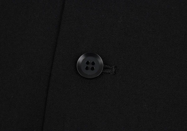 Yohji Yamamoto NOIR　Wool Gabardine Neck Notch Gilet Vest K-168260_008