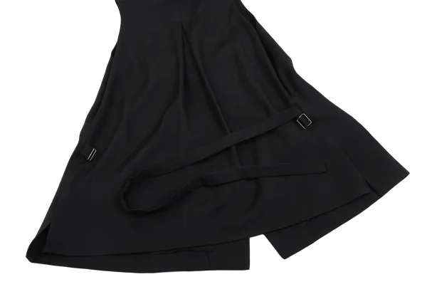 Yohji Yamamoto NOIR　Wool Gabardine Neck Notch Gilet Vest K-168260_013