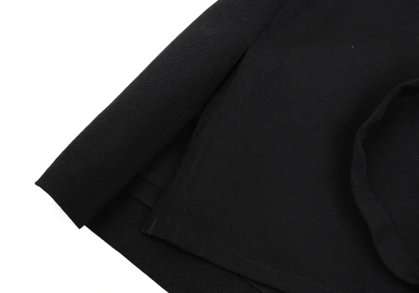 Yohji Yamamoto NOIR　Wool Gabardine Neck Notch Gilet Vest K-168260_014