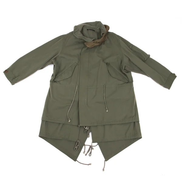 Yohji Yamamoto FEMME Mouton Pocket Design Cotton Mod Coat K-168261_002