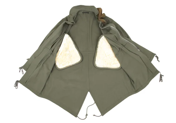 Yohji Yamamoto FEMME Mouton Pocket Design Cotton Mod Coat K-168261_012