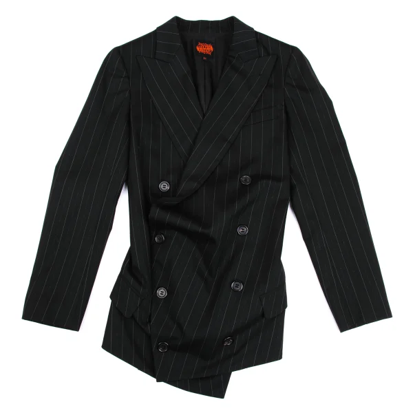 Jean Paul GAULTIER Lame Stripe Wool Jacket K-168262_002