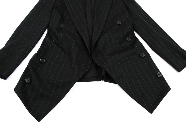 Jean Paul GAULTIER Lame Stripe Wool Jacket K-168262_011