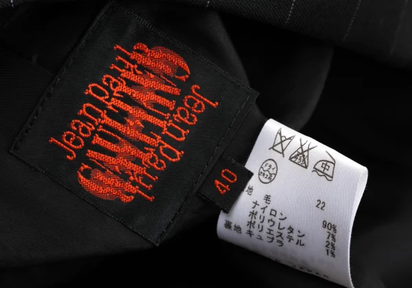 Jean Paul GAULTIER Lame Stripe Wool Jacket K-168262_019