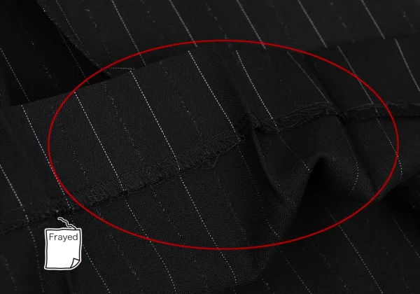 Jean Paul GAULTIER Lame Stripe Wool Pleats Skirt Half Pants K-168263_007