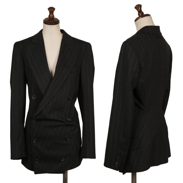 Jean Paul GAULTIER Lame Stripe Wool Jacket & Half Pants K-168264_002