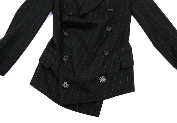 Jean Paul GAULTIER Lame Stripe Wool Jacket & Half Pants K-168264_007