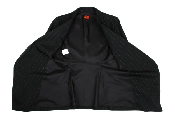 Jean Paul GAULTIER Lame Stripe Wool Jacket & Half Pants K-168264_009