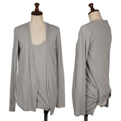 Yohji Yamamoto FEMME Folded Layered Ensemble Top