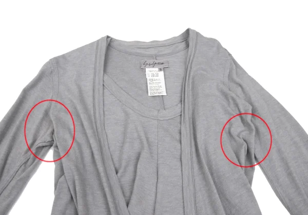 Yohji Yamamoto FEMME Folded Layered Ensemble Top K-168266_003