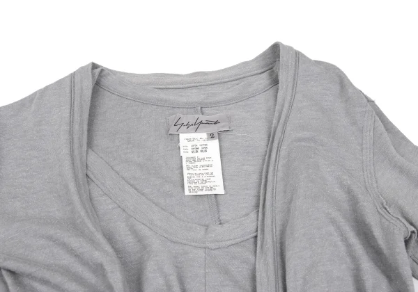 Yohji Yamamoto FEMME Folded Layered Ensemble Top K-168266_006