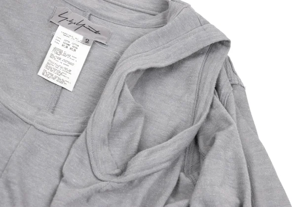 Yohji Yamamoto FEMME Folded Layered Ensemble Top K-168266_013