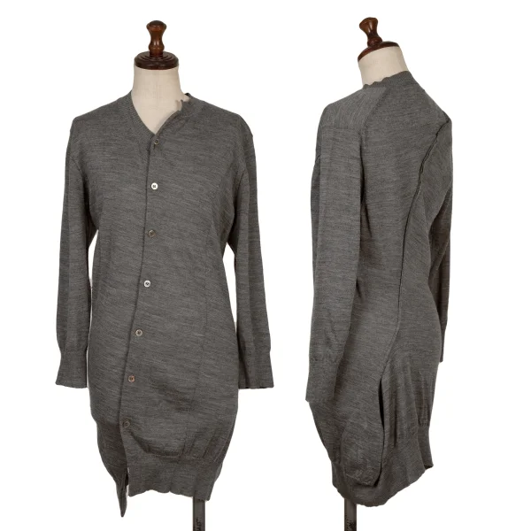 JUNYA WATANABE COMME des GARCONS Back Outseam Long Knit Cardigan Grey M K-168267_001