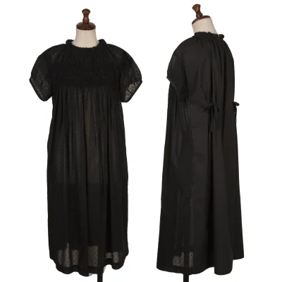 tricot COMME des GARCONS tricot Special Crochet Knit Gather Sheer Dress