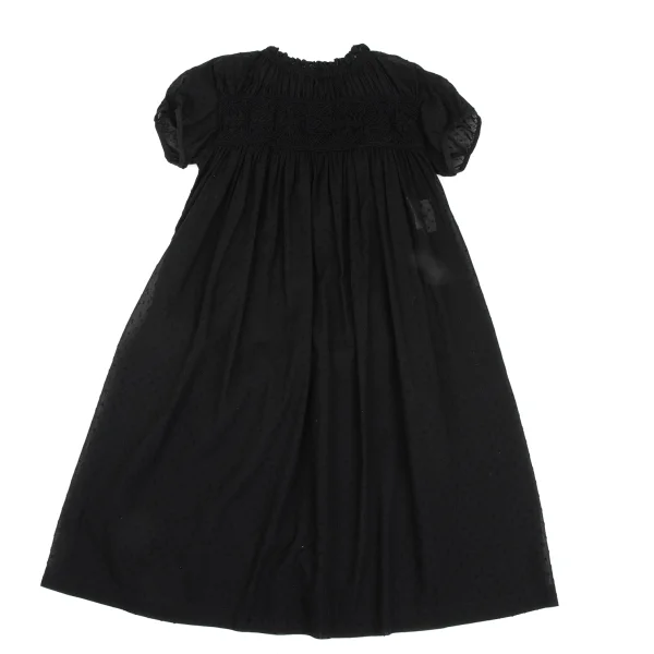 tricot COMME des GARCONS tricot Special Crochet Knit Gather Sheer Dress K-168269_002