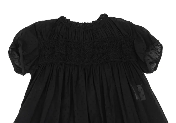 tricot COMME des GARCONS tricot Special Crochet Knit Gather Sheer Dress K-168269_003