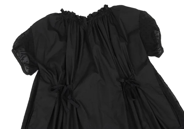 tricot COMME des GARCONS tricot Special Crochet Knit Gather Sheer Dress K-168269_011