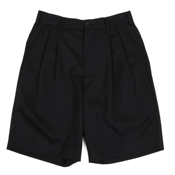 BLACK COMME des GARCONS Wool Gabardine Pleated Shorts Black S K-168270_001