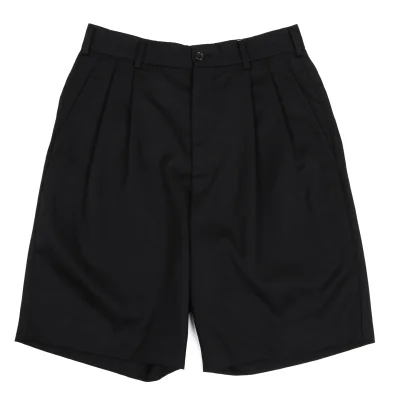 BLACK COMME des GARCONS Wool Gabardine Pleated Shorts