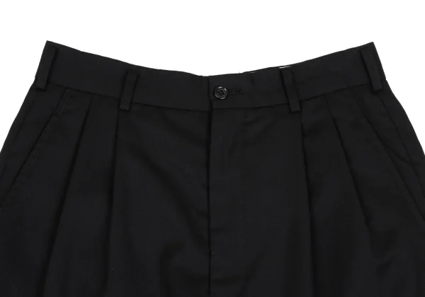 BLACK COMME des GARCONS Wool Gabardine Pleated Shorts K-168270_002