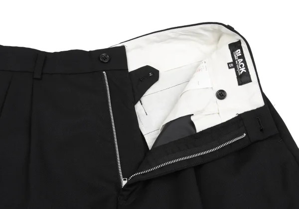 BLACK COMME des GARCONS Wool Gabardine Pleated Shorts K-168270_004
