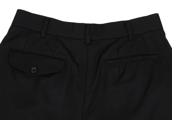 BLACK COMME des GARCONS Wool Gabardine Pleated Shorts K-168270_010