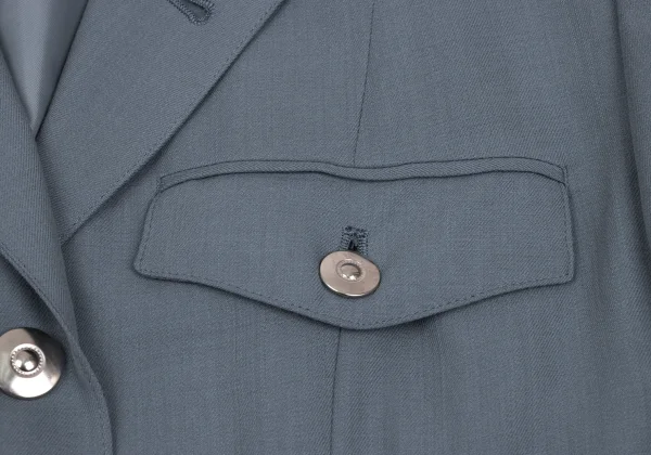 JUNIOR GAULTIER Wool Nylon Zip Pocket Jacket K-168271_006