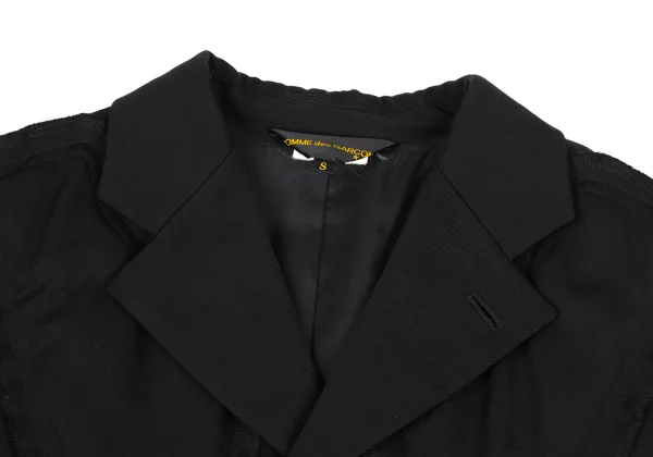 COMME des GARCONS Wool Gabardine Padded Patch Jacket K-168273_004