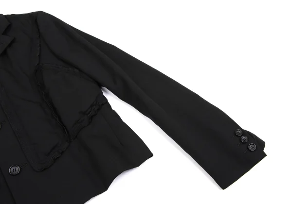 COMME des GARCONS Wool Gabardine Padded Patch Jacket K-168273_008