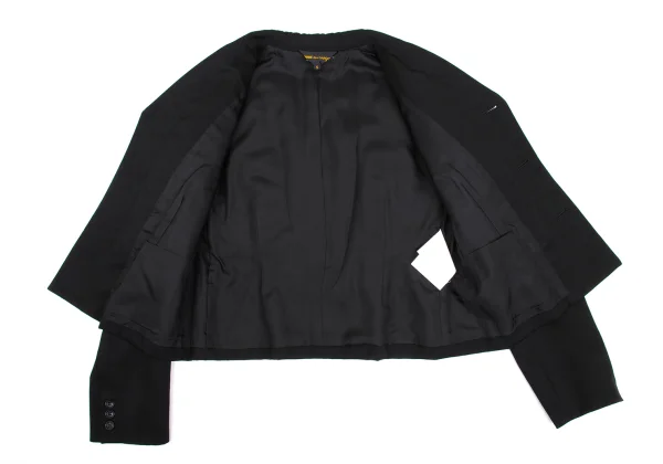 COMME des GARCONS Wool Gabardine Padded Patch Jacket K-168273_013