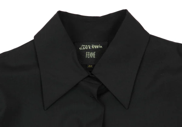 Jean Paul GAULTIER FEMME Wool Poly Slit Long Shirt K-168274_004