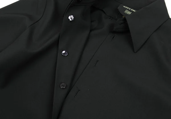 Jean Paul GAULTIER FEMME Wool Poly Slit Long Shirt K-168274_006