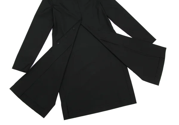 Jean Paul GAULTIER FEMME Wool Poly Slit Long Shirt K-168274_012