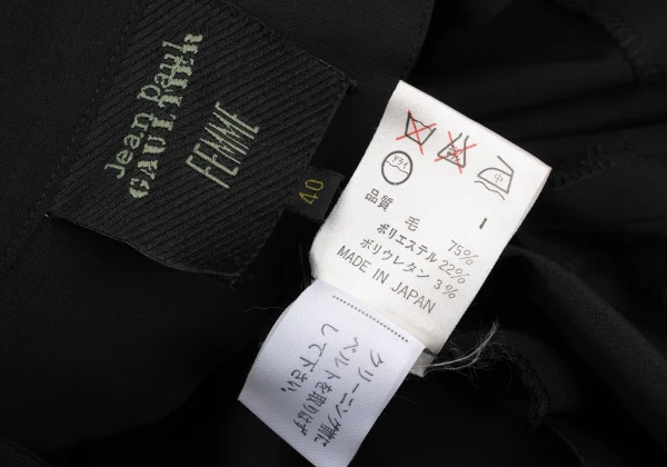 Jean Paul GAULTIER FEMME Wool Poly Slit Long Shirt K-168274_017